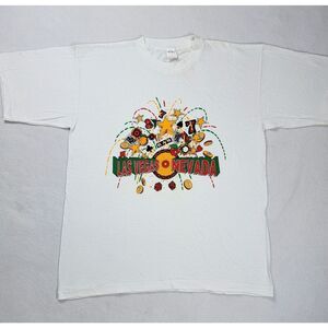 Vintage Las Vegas T-Shirt Men's Size Large White Single Stitched Casinos Slots